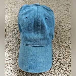 Denim baseball hat